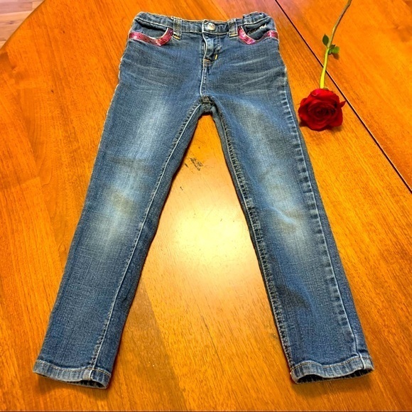 Baby Phat Y2K Low-Rise Jeans with Pink Sequins – Vintage Glam, Size 5 - Picture 1 of 9